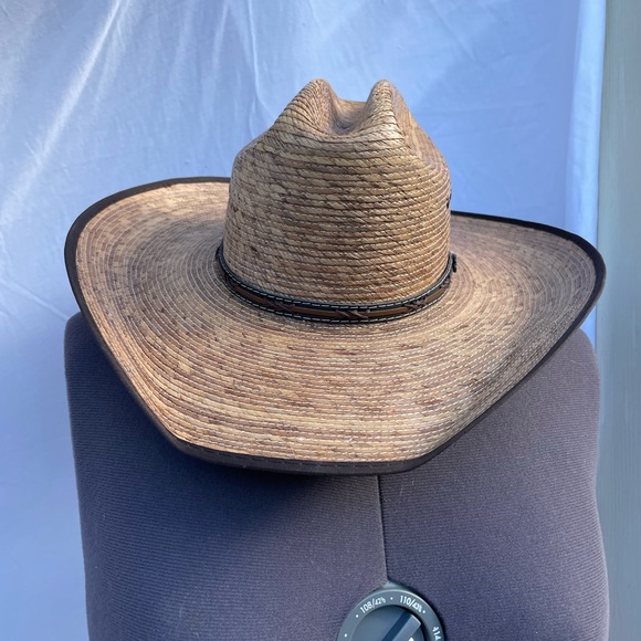 JUSTIN Unisex Buck Up Straw Cowboy Hat. Like new condition - Picture 8 of 8